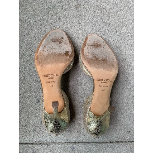 Jimmy Choo Logan D'orsay Peep Toe Pumps - Picture 7 of 7